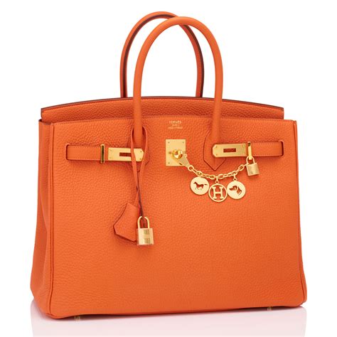 hermes orange handbag